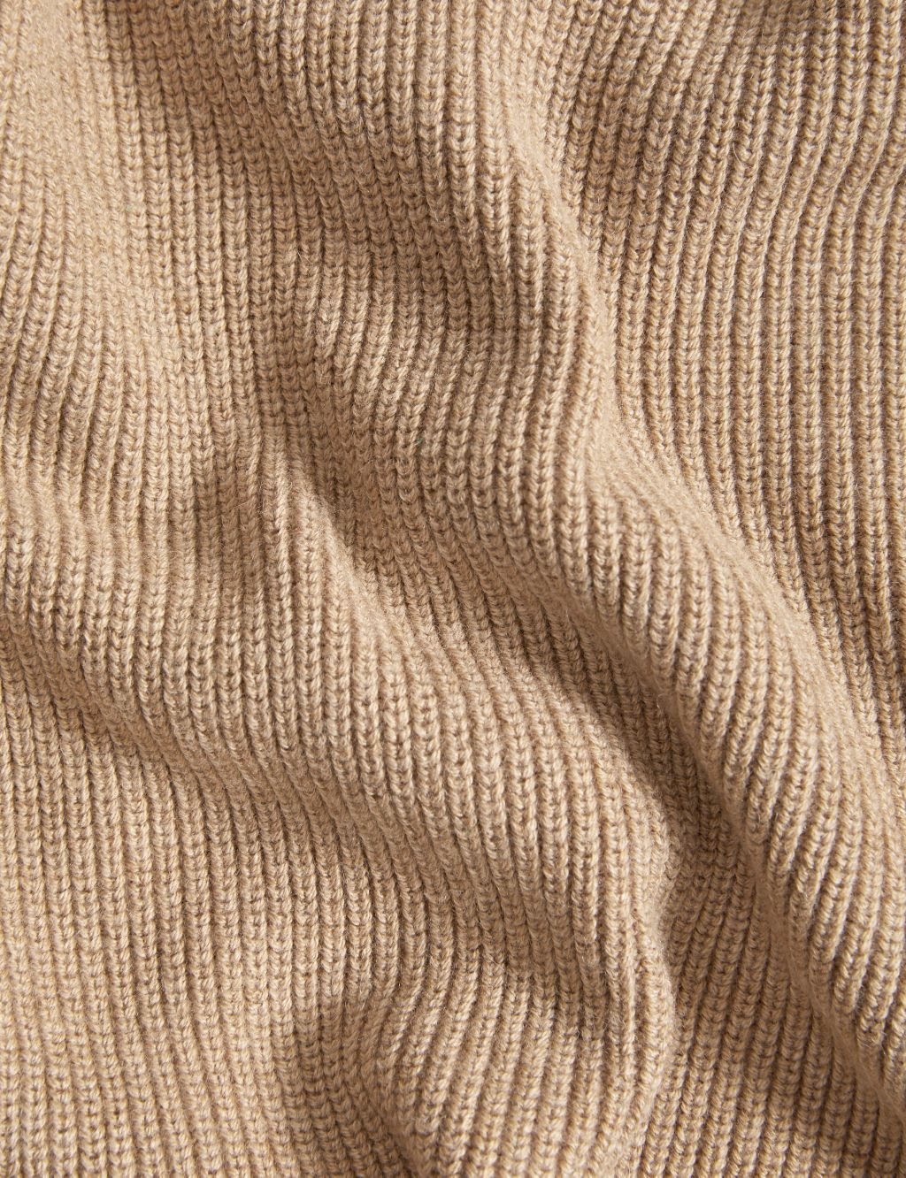 Cotton Rich Ribbed Collared Longline Jumper image 6