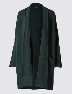 Oversized Long Sleeve Coatigan | M&S Collection | M&S