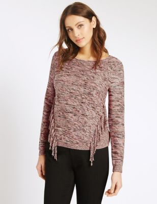 Pure Cotton Textured Jumper - AT