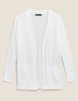 womens black and white cardigan