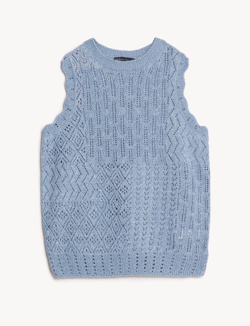 Cotton Rich Textured Knitted Vest image 2