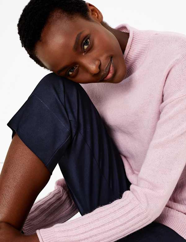 Turtle Neck Relaxed Fit Jumper