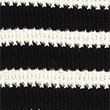 Cotton Rich Striped Midi Knitted Dress - blackmix