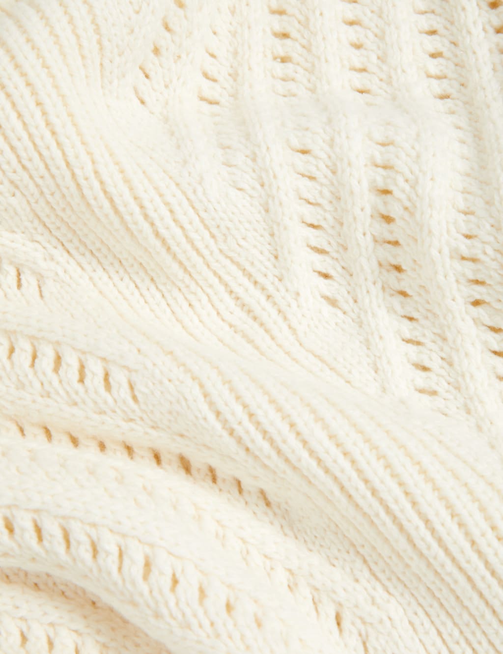 Cotton Rich Textured Crew Neck Knitted Top image 5