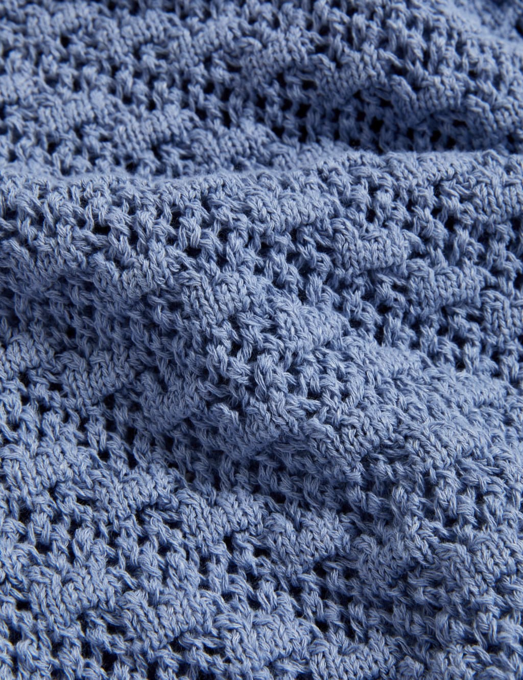 Cotton Blend Textured Crew Neck Jumper image 5