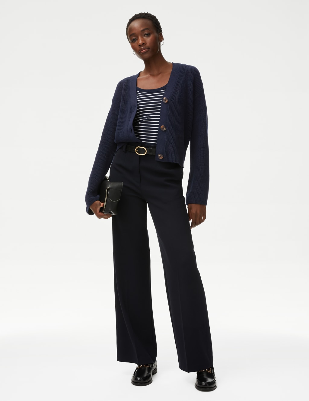 Women s Navy Cardigans M S