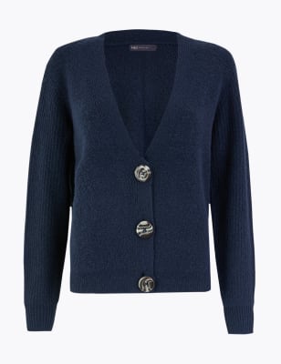chunky shawl cardigan