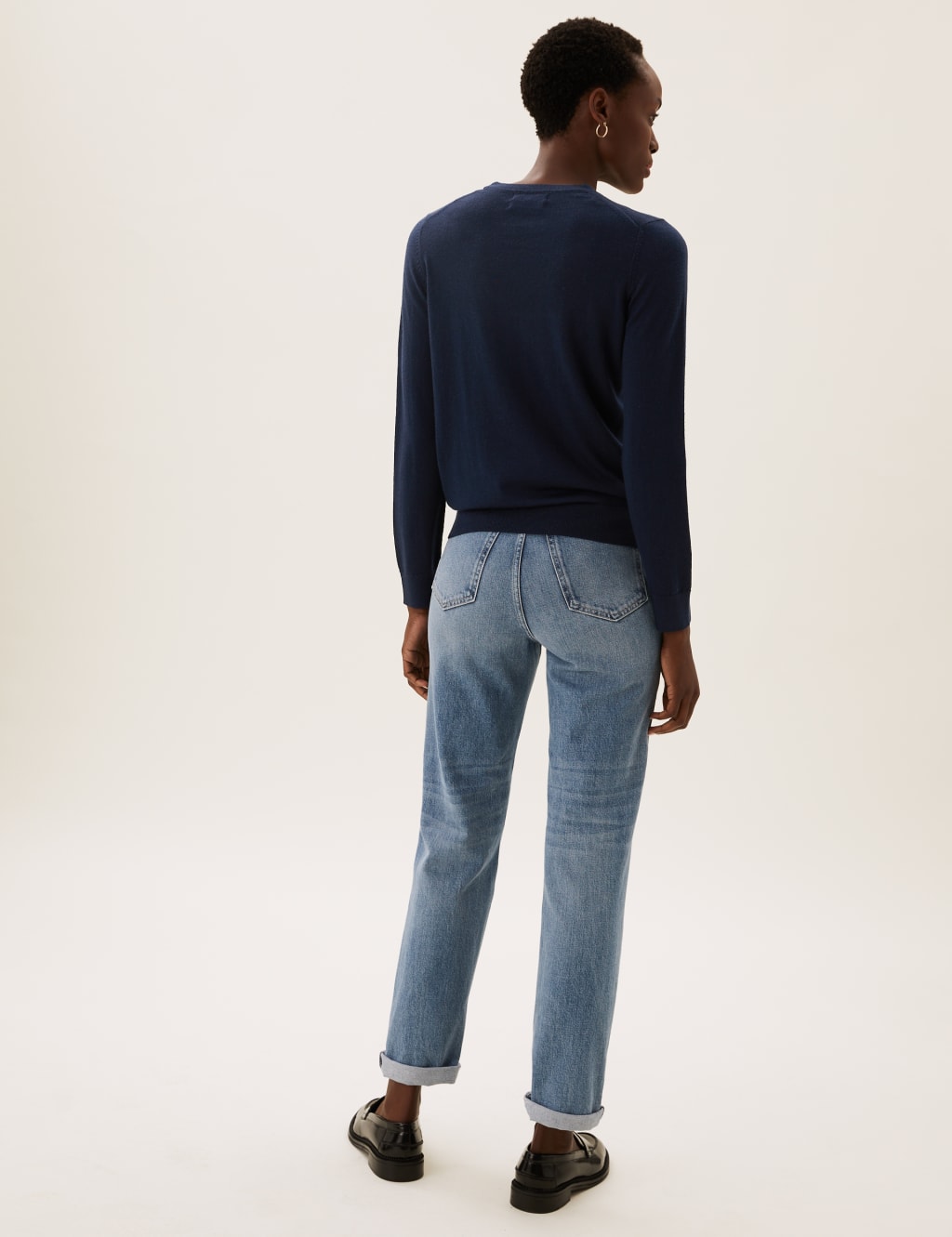 Pure Merino Wool Crew Neck Jumper image 5