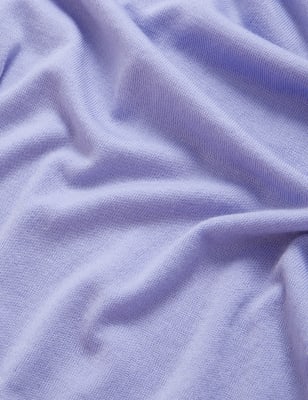 

M&S Collection Jersey 100% lana de merino con escote cerradoWomens - Hyacinth, Hyacinth