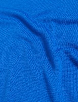 

Womens M&S Collection Pure Merino Wool V-Neck Relaxed Jumper - Royal Blue, Royal Blue