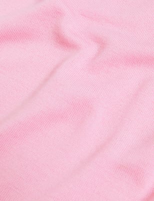 

Womens M&S Collection Bequemer Pullover aus reiner Merinowolle mit V-Ausschnitt - Petal Pink, Petal Pink