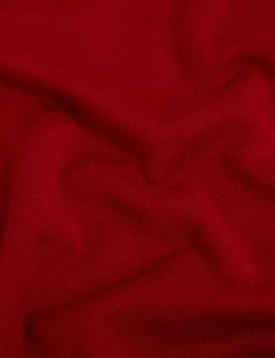 

Womens M&S Collection Pure Merino Wool Roll Neck Jumper - Scarlet, Scarlet