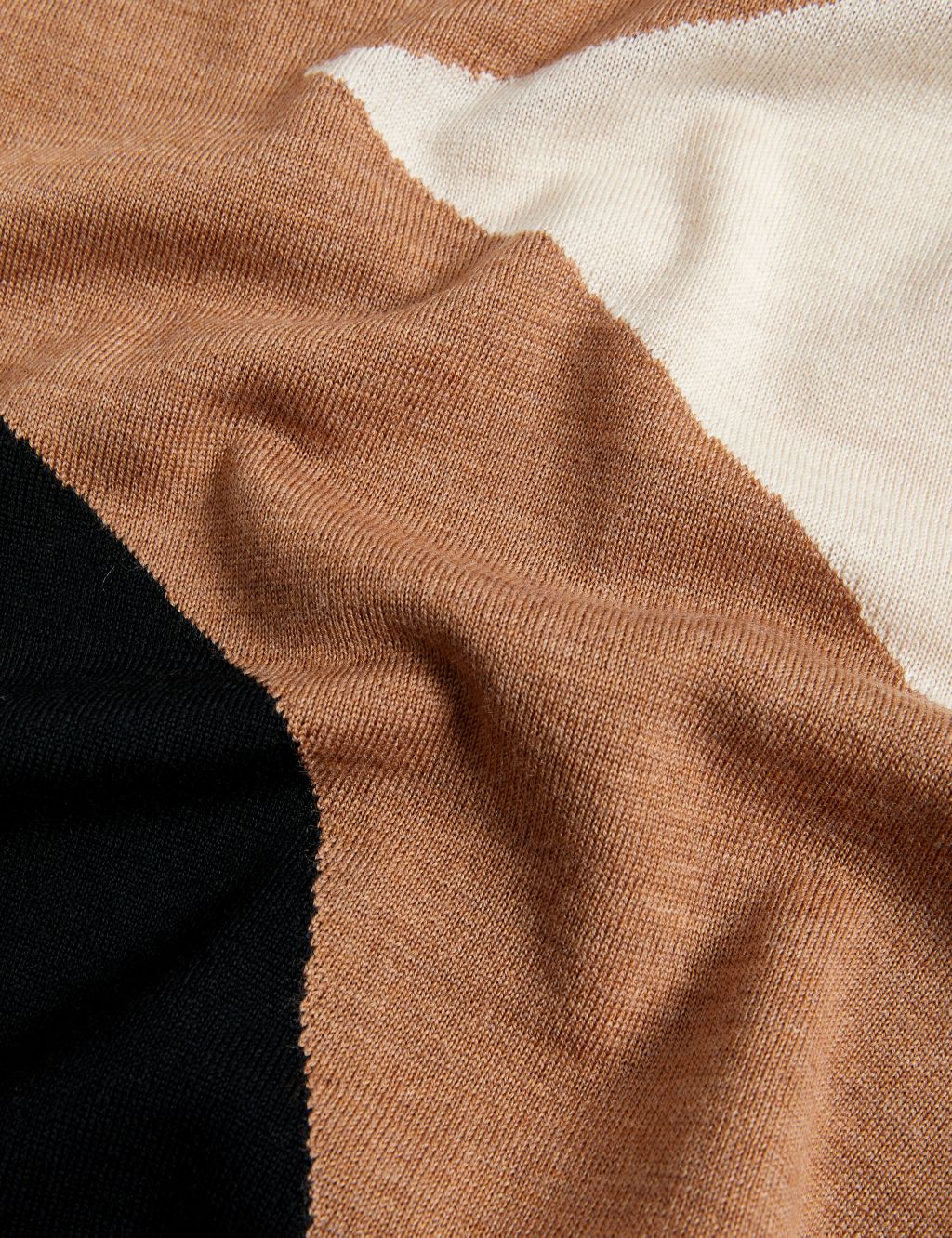 Pure Merino Wool Colour Block Jumper image 6