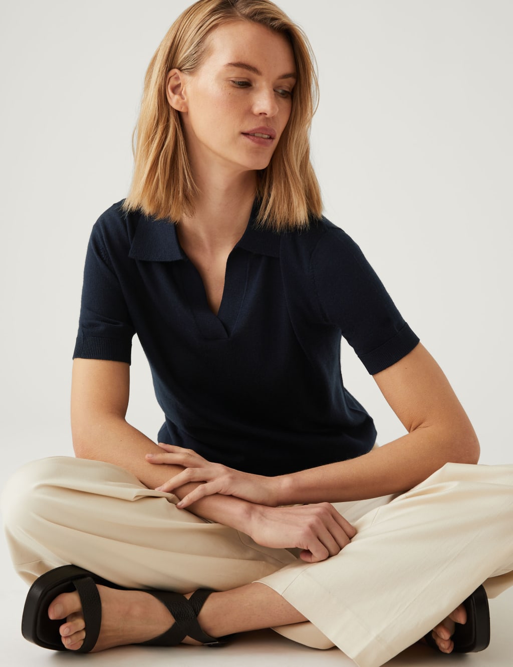 Women's Merino Wool Top - Slate