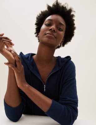 Katoenen capuchonvest