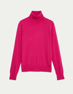 Pure Merino Wool Roll Neck Jumper