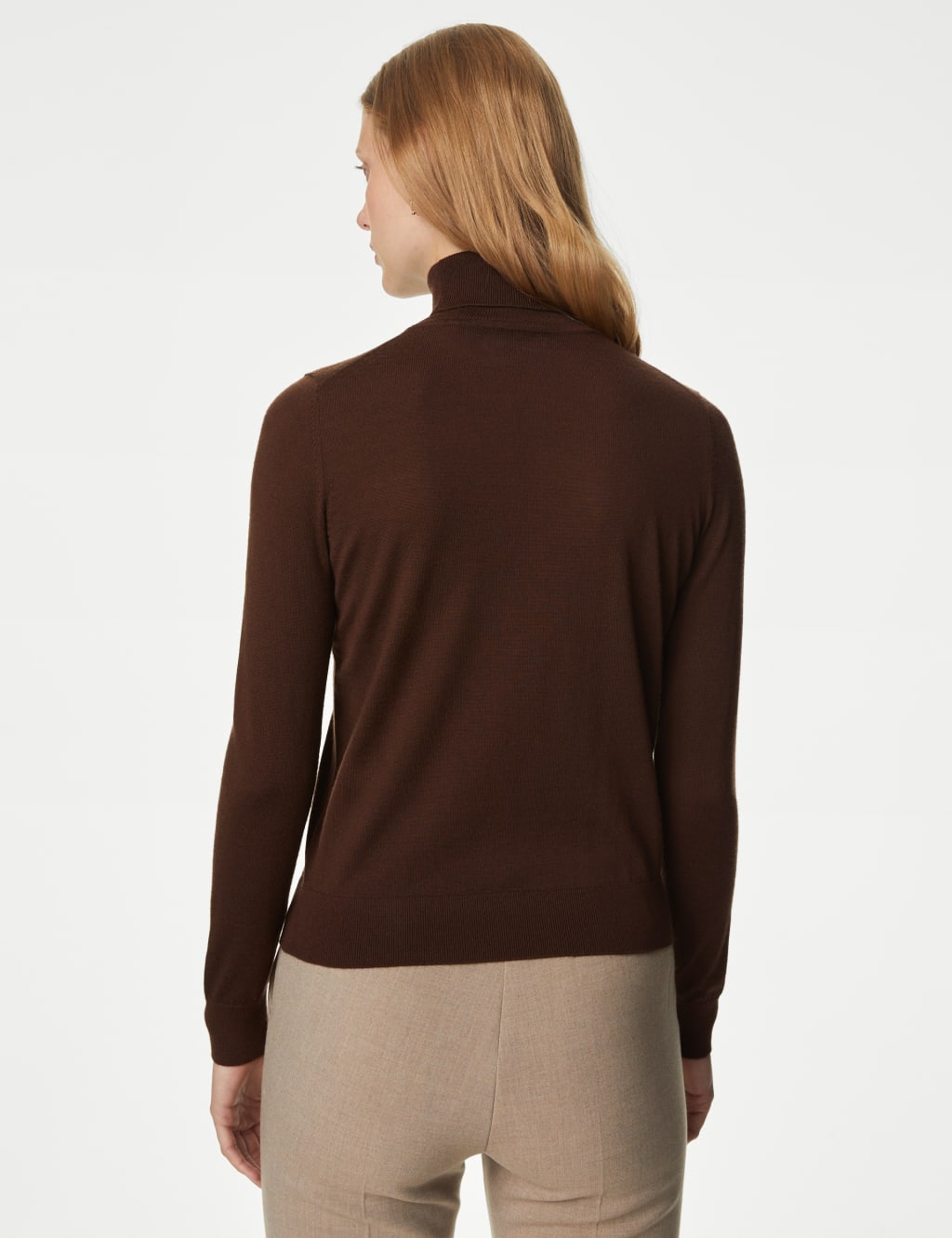 Pure Merino Wool Roll Neck Jumper image 5