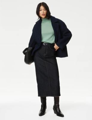 

Womens M&S Collection Pure Merino Wool Roll Neck Jumper - Pale Jade, Pale Jade