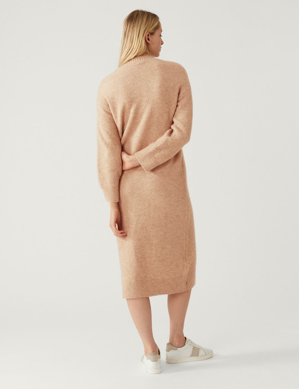 Knitted Crew Neck Dress image 5