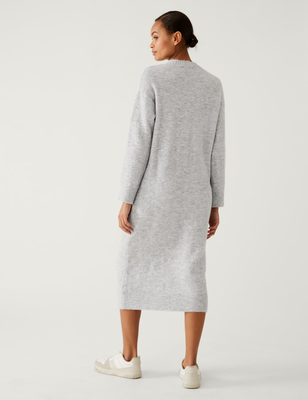 Knitted Crew Neck Dress image 5