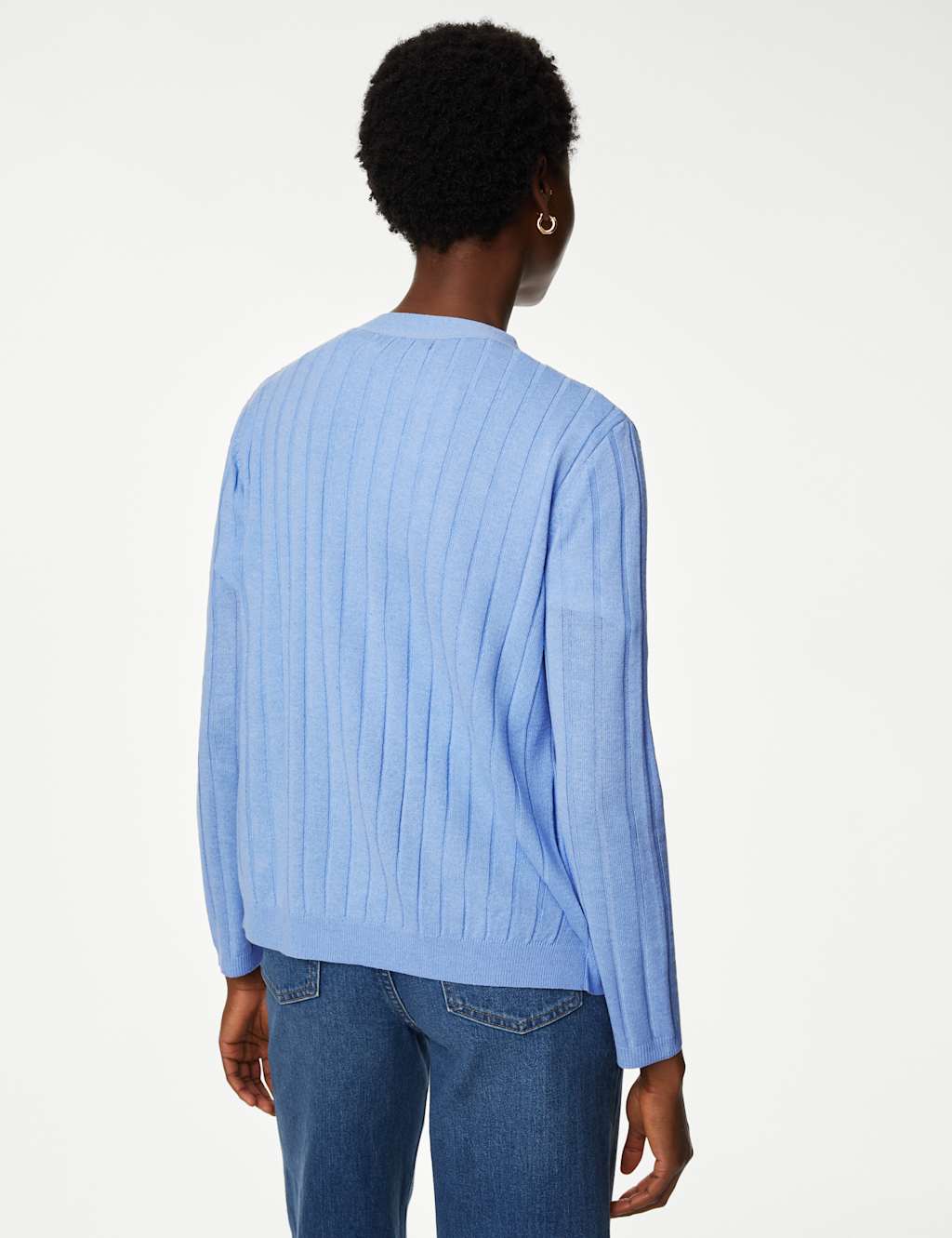 Edge to Edge Relaxed Cardigan with Linen image 4