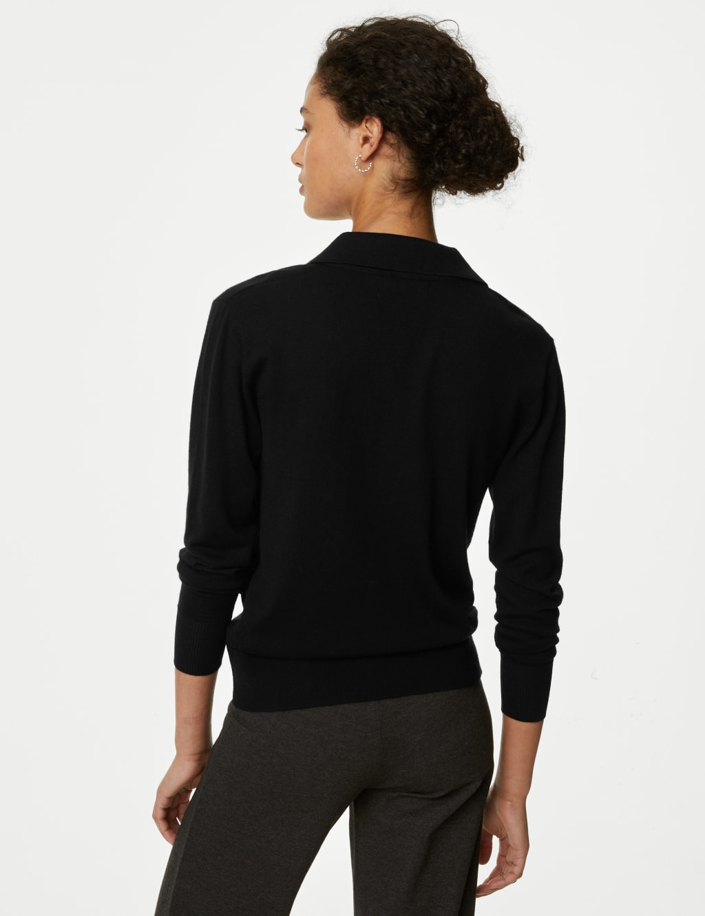 Pure Merino Wool Collared Jumper image 5