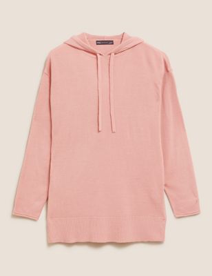 M&S Womens Supersoft Longline Hoodie
