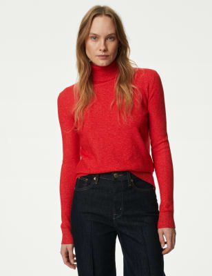 

Womens M&S Collection Pullover mit Rollkragen - Poppy, Poppy
