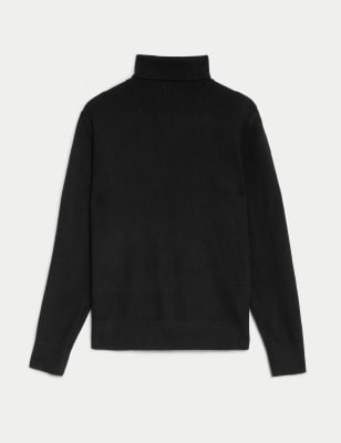 Pure Merino Wool Roll Neck Jumper M S Collection M S