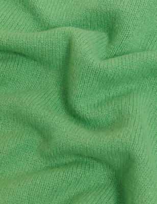 

M&S Collection Jersey de lana lambswool con escote cerradoWomens - Lime, Lime