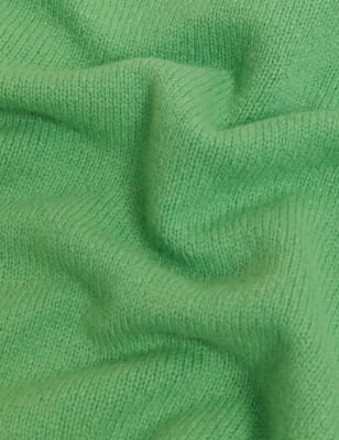 

Womens M&S Collection Lambswool Rich Crew Neck Jumper - Lime, Lime