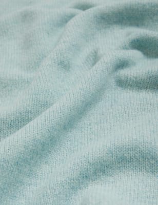 

Womens M&S Collection Pullover mit Rundhalsausschnitt und hohem Lammwollanteil - Soft Turquoise, Soft Turquoise