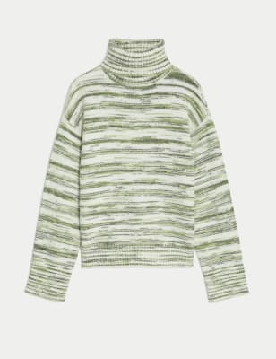 Space Dyed Roll Neck Jumper