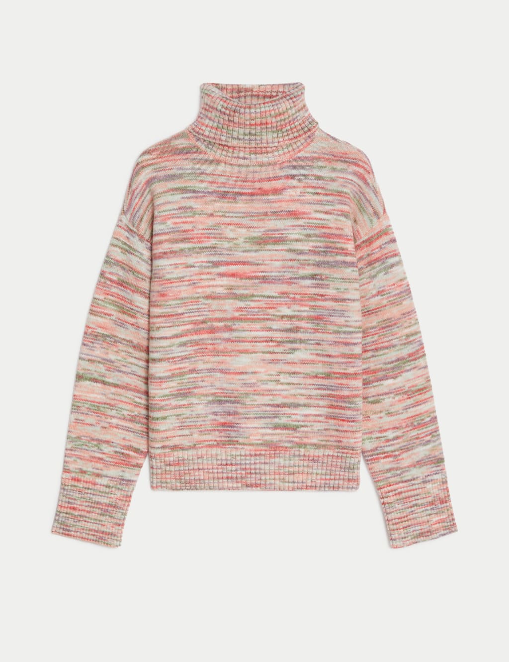 Space Dyed Roll Neck Jumper image 2