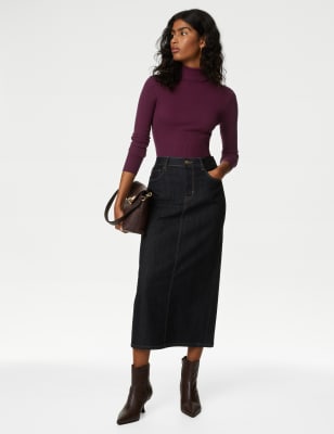 High neck top outlet with skirt