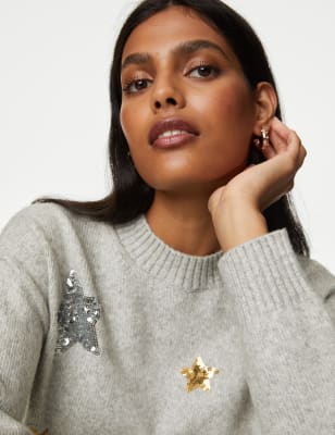 Marks and clearance spencer sequin jumper