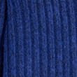 Ribbed V-Neck Hoodie - electricblue