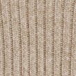 Ribbed V-Neck Hoodie - cappuccino