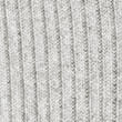 Ribbed V-Neck Hoodie - greymarl