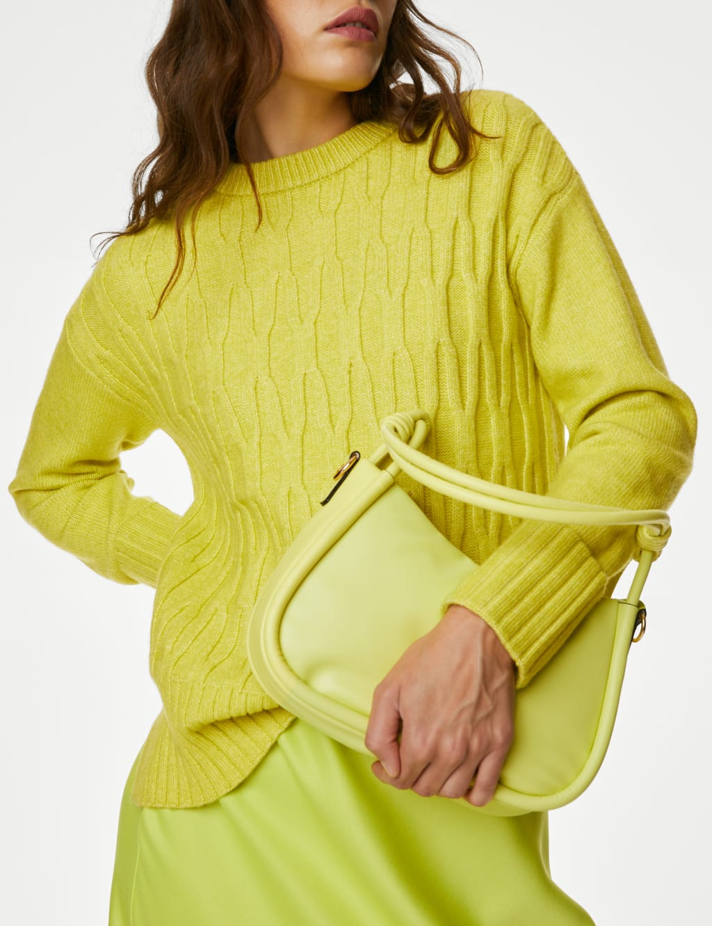 Cable Knit Crew Neck Jumper image 5