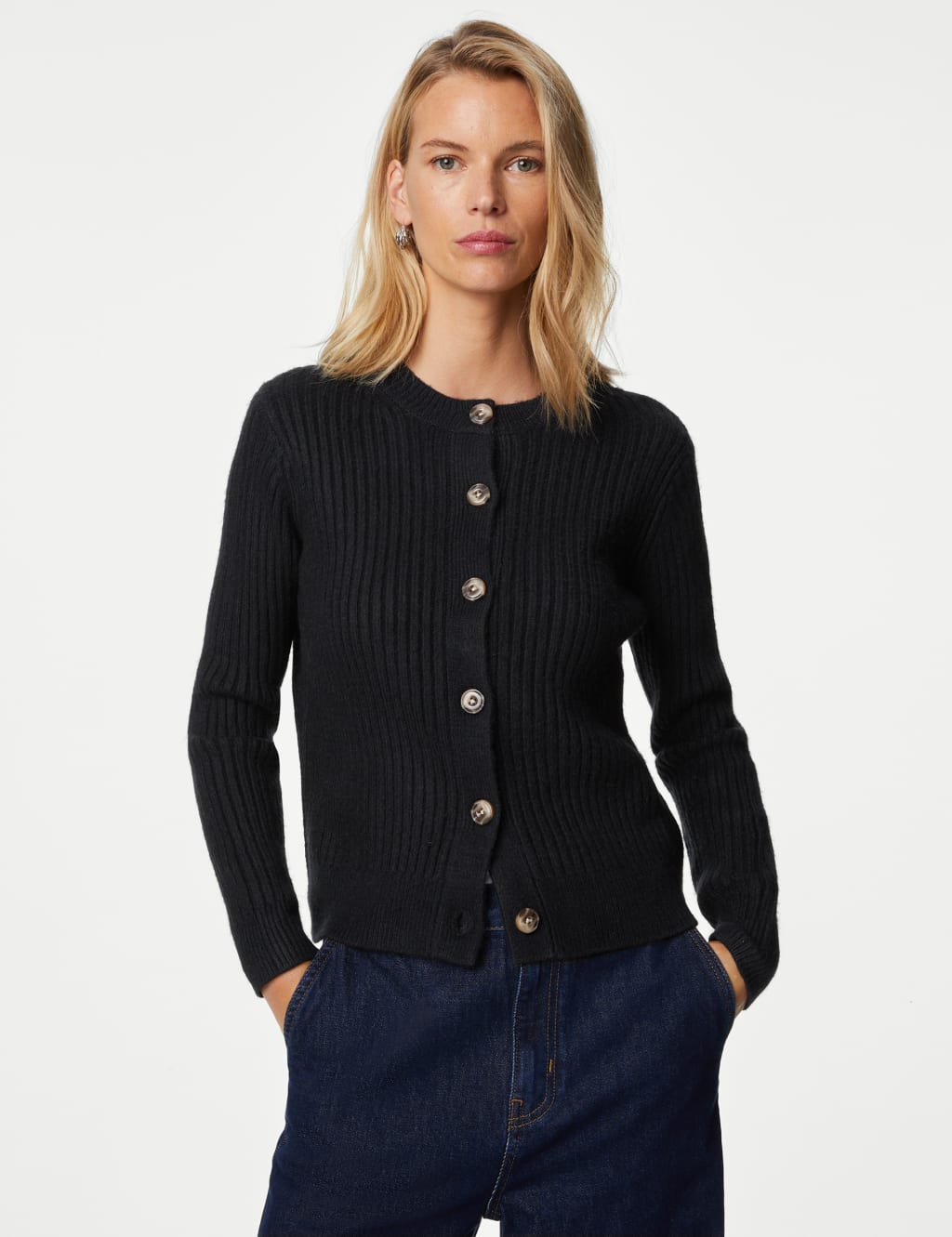 Women s Navy Cardigans M S