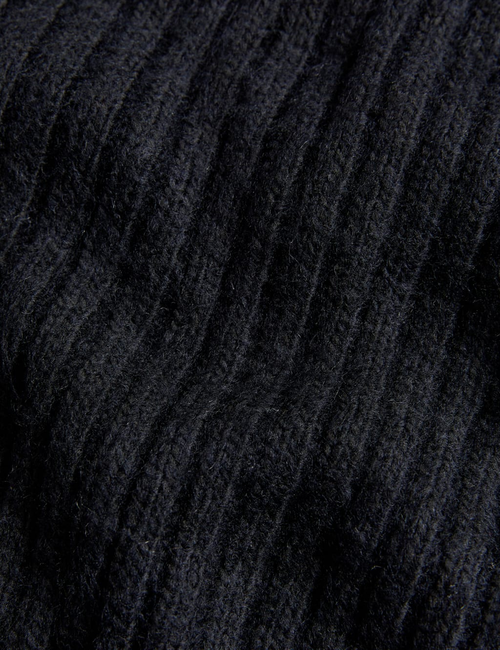 Knitted Ribbed Crew Neck Cardigan image 6