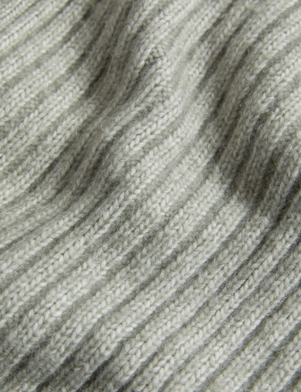 Knitted Ribbed Crew Neck Cardigan image 6