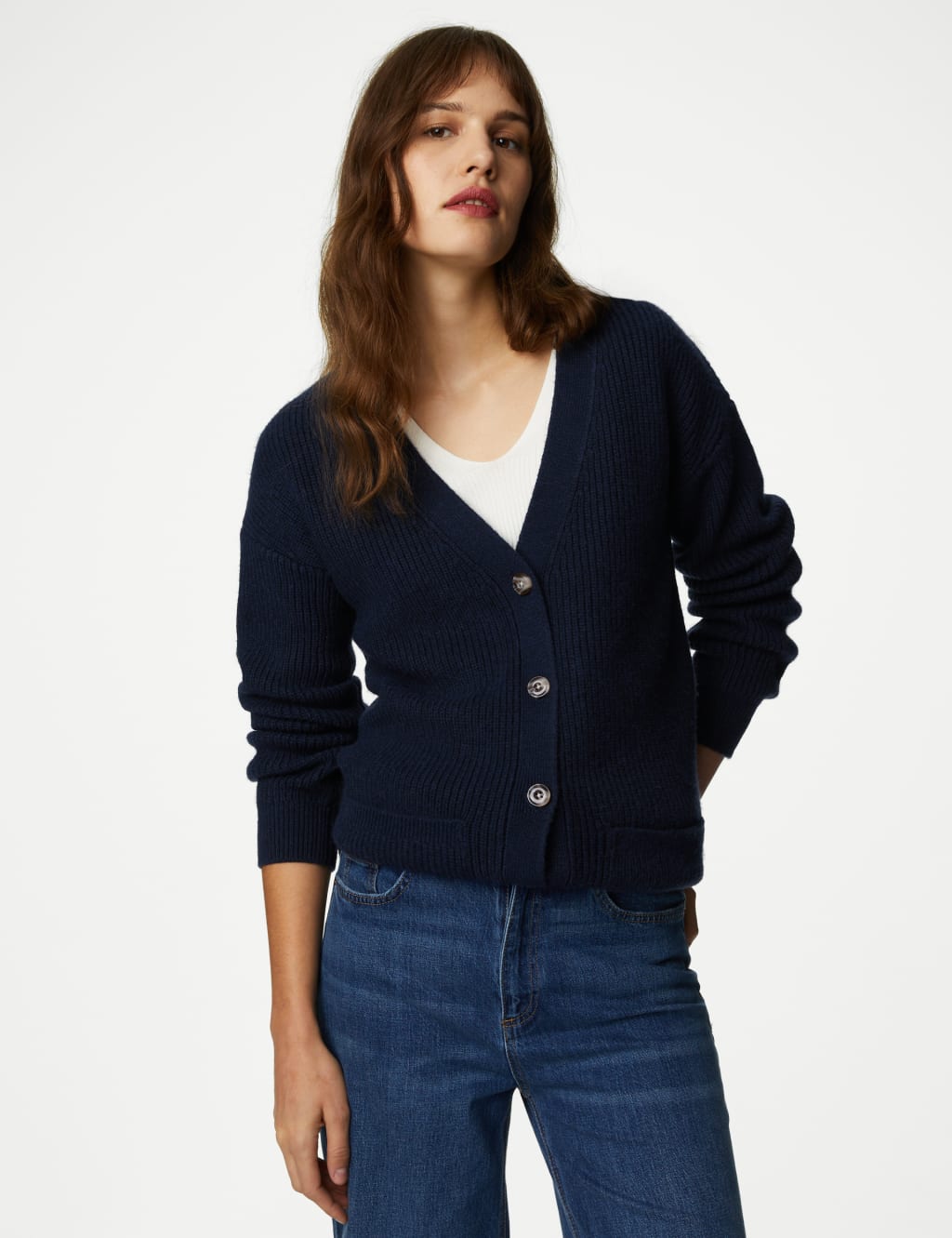 S/M Navy Long Sleeve Cardigan main image 1