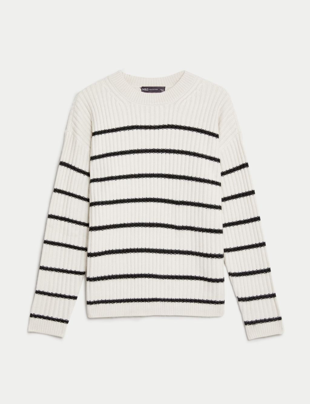 Ribbed Striped Knitted Jumper image 2