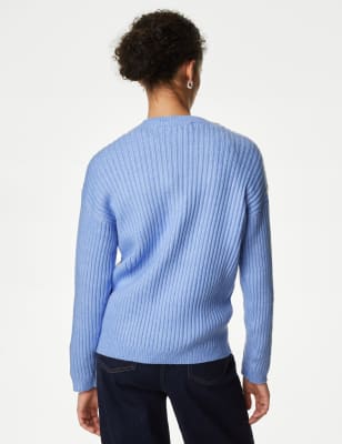 Ribbed Crew Neck Jumper