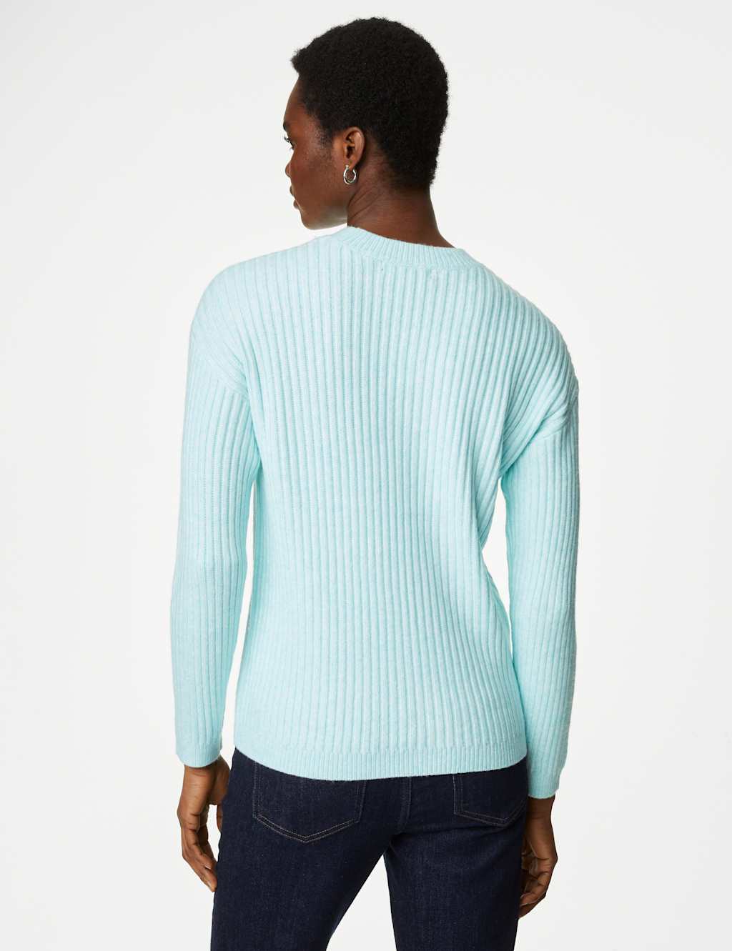 Ribbed Crew Neck Jumper image 5