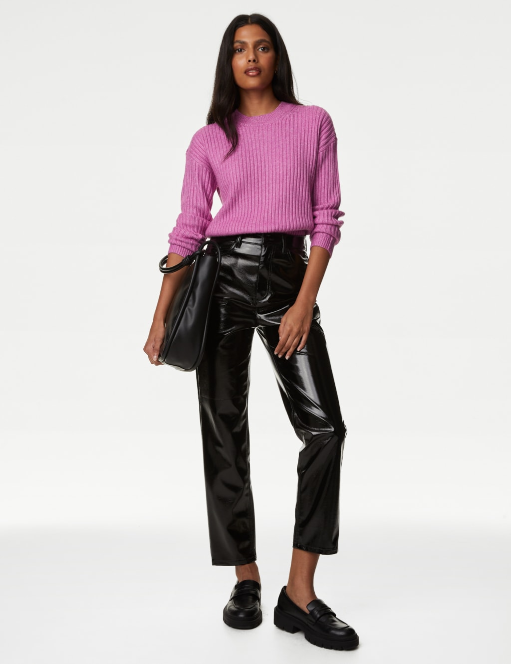 Ribbed Crew Neck Jumper image 3