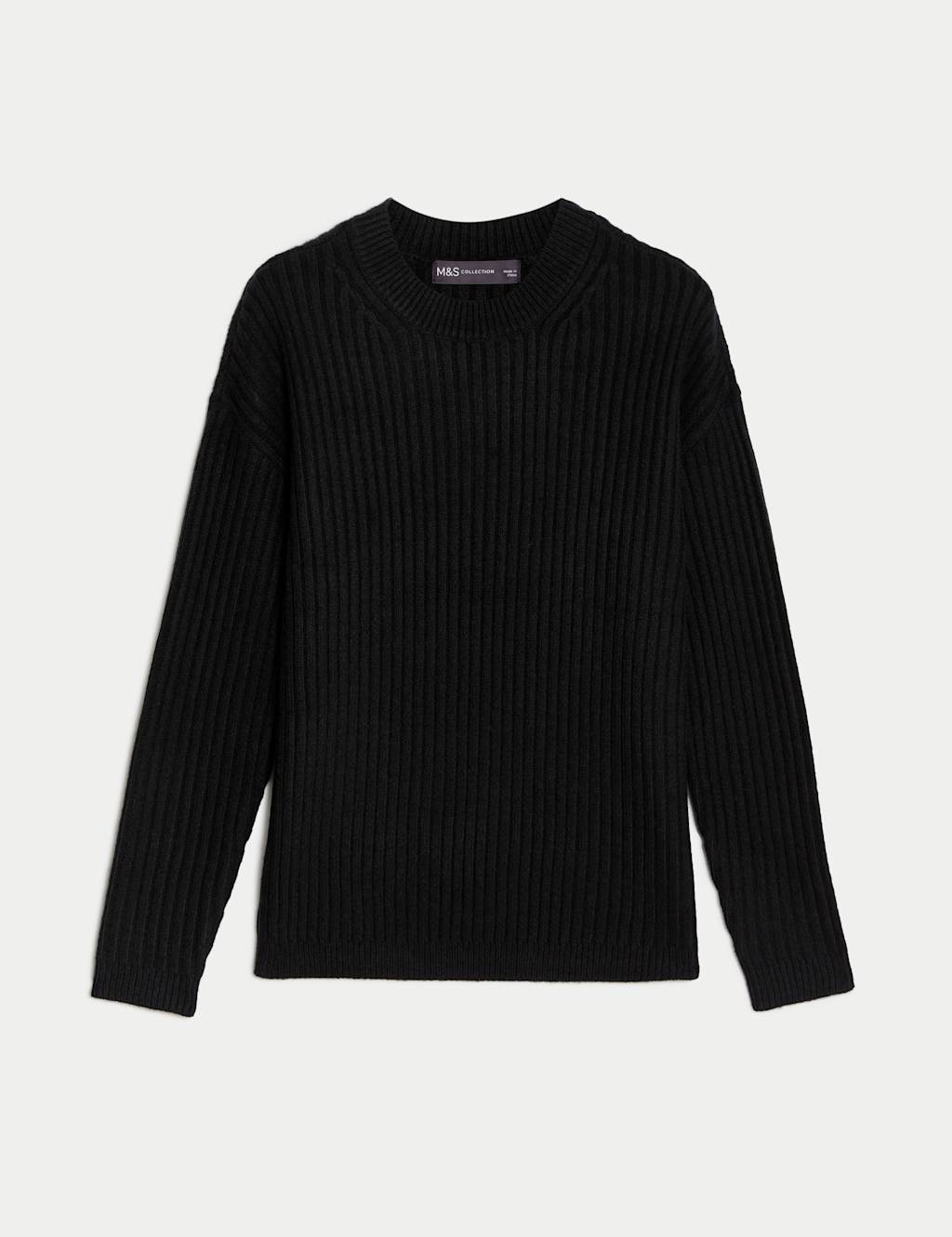 Ribbed Crew Neck Jumper image 2