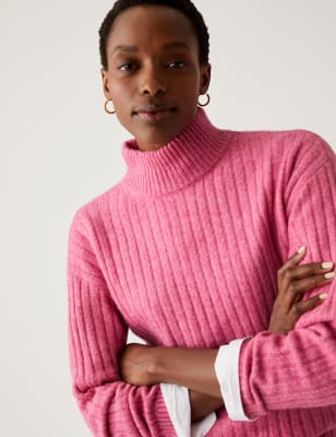 Longline best sale pink jumper